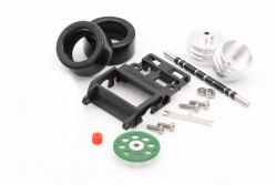Slotinvasion/Slotdevil, Hinterachs-Kit (schwarz) f. Carrera