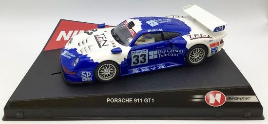Ninco 1/32, Porsche 911 GT1, Schubel, blau/weiß Nr.11