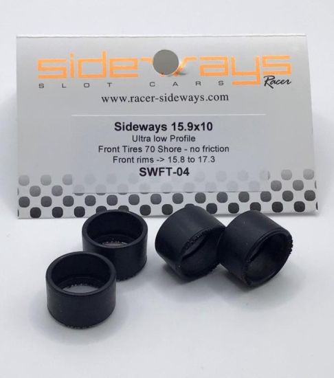 Sideways, Reifen vorne Ø15.9x10mm (flach/extrahart), 4 Stk.
