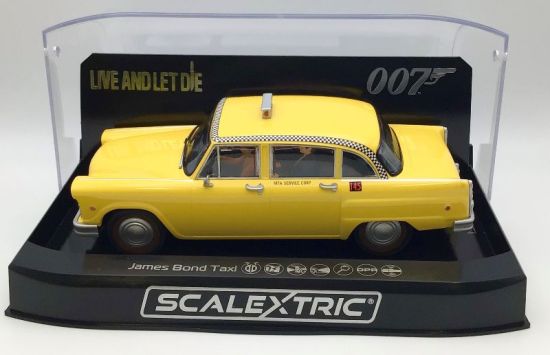 Scalextric 1/32, Checker Taxi Cab, James Bond, C4606