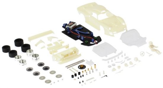 BRM 1/24, Porsche 911 GT1, Bausatz 'White Kit' -  - Fachgeschäft  für Autorennbahnen + Zubehör