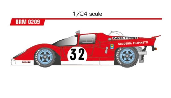 BRM 1/24, 512M, Nr.32, Spa 1971, BRM209