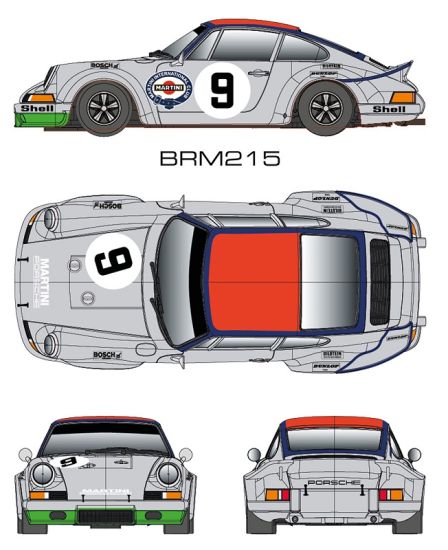 BRM 1/24, Porsche 911 , Nr.9, BRM215