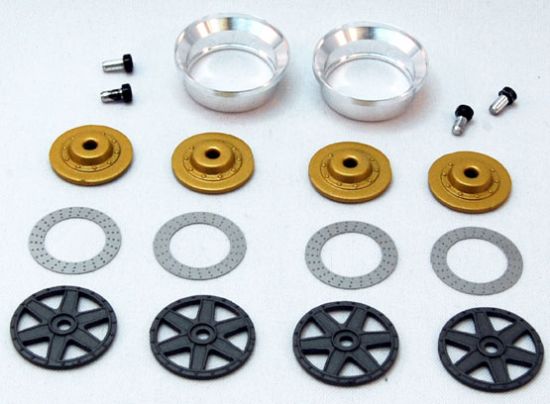 BRM 1/24, Felgeneinsätze Gr.C (6-Speiche), 4 Stk., S-019G