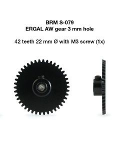 BRM, Schrägzahnrad Alu 42z (Ø22.0mm), 1 Stk., S-079