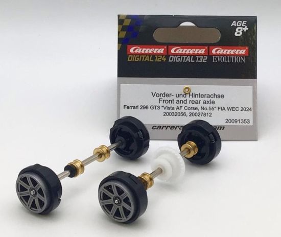 Carrera 1/32, Achs-Set für Ferrari 296 GT3, 91353
