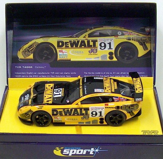 Scalextric 1/32, TVR Tuscan 400R, Nr.93 'DeWalt'