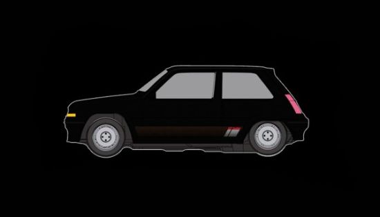 Fly 1/32, Renault 5 GT, black, A2106