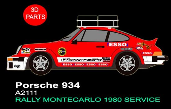 Fly 1/32, Porsche 934, Rallye Montecarlo Service 1980, A2111
