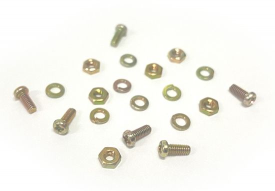 MRRC, Montageteile-Set (Schrauben, Muttern, Federscheiben)