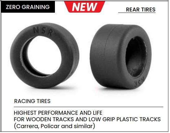 NSR, Reifen Mosler/Classic 'ZeroGraining', Ø18x10mm, 4 Stk.
