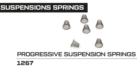 NSR, Fahrwerks-Federn progressiv, 6 Stk., 1267