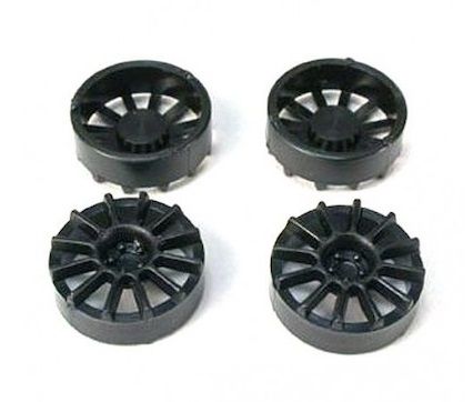 NSR, Felgeneinsätze schwarz (Ø13,9mm), 4 Stk.