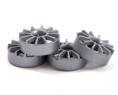 NSR, Felgeneinsätze silber (Ø13,9mm), 4 Stk.