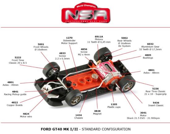 NSR 1/32, Ford GT40, Nr.73, Sieger Daytona 1965, 0652SW