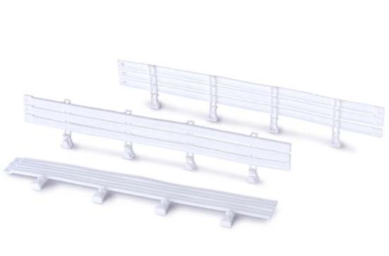 Policar 1/32, Leitplanken weiss, 10 Stk.