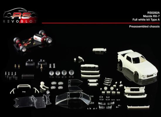RevoSlot 1/32, Mazda RX-7, Bausatz White Kit, Typ A, RS0282A