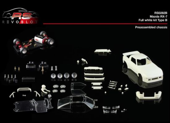 RevoSlot 1/32, Mazda RX-7, Bausatz White Kit, Typ B, RS0282B