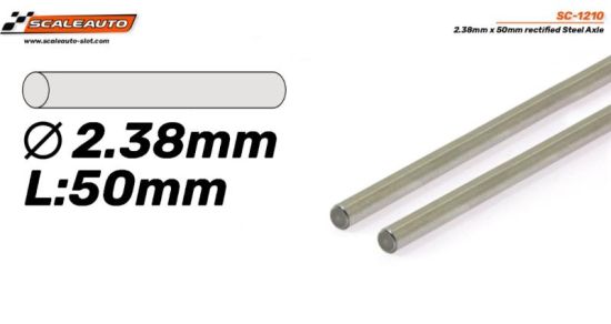 Scaleauto, Achse Ø2,38 x 50mm, 2 Stk., SC-1210