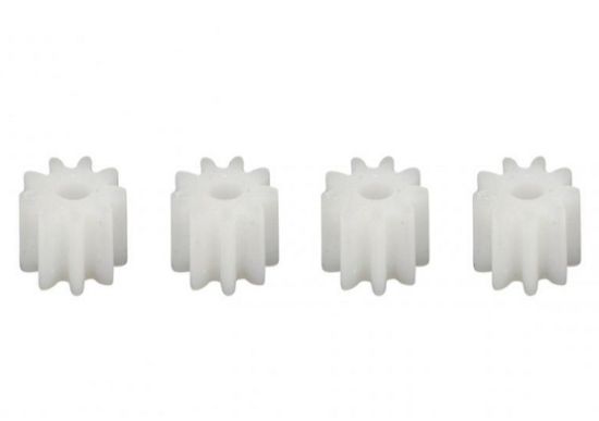 Scalauto, Motorritzel Plastik, 9z, (Ø5.5mm f. 1.5mm), 4 Stk.