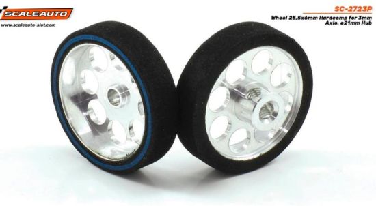 Scaleauto, Ø25.5 x 6mm, HardComp (vorne), 2 Stk., SC-2723P