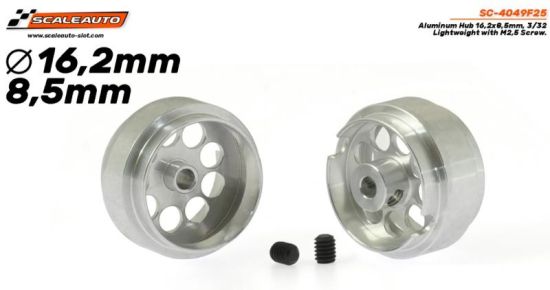 Scaleauto 1/32, Alu-Felge Ø16.2 x 8.5mm, 2 Stk., SC-4049F25