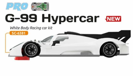 Scaleauto 1/32, G-99 Hypercar, Bausatz 'White Kit', SC-6381
