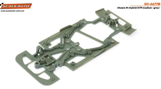 Scaleauto 1/32, M-Hybrid, Chassis medium/grau, SC-6677A