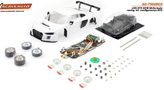 Scaleauto 1/24, LMS GT3 2015, 'White-Kit' RC3, 7102RC3