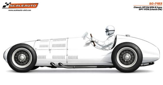 Scaleauto 1/24, ERA E.type GP1 1938, 'White Kit', SC-7153