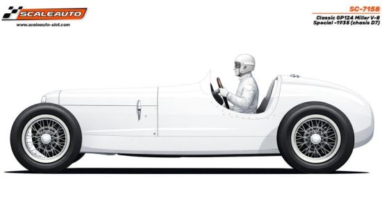 Scaleauto 1/24, Miller V-8 Special, 'White Kit', SC-7158