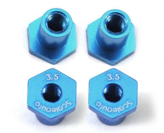 Scaleauto 1/24, T-Hülsen M2 (Höhe: 3.5mm), 4 Stk., SC-8170H