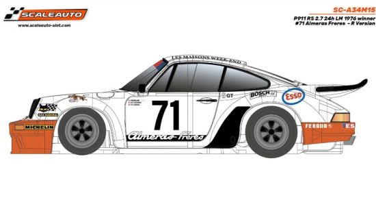Scaleauto 1/32, Porsche 911 RS 2.7, Nr.71,1976, SC-A34M15