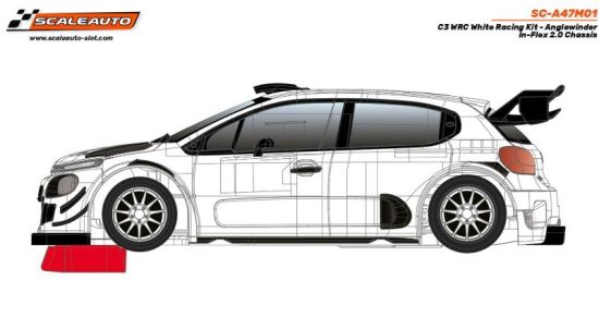 Scaleauto 1/32, C3 WRC, Bausatz White Kit, SC-A48M01