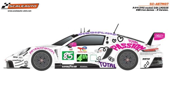 Scaleauto 1/32, Porsche 911 GT3R, Nr.85, LM 2025, SC-A57M07
