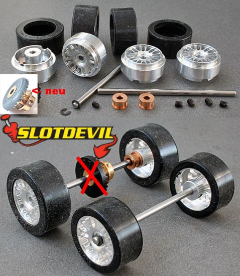 Slotdevil, Tuningkit C53, für Carrera 1/32 (v. + h),
