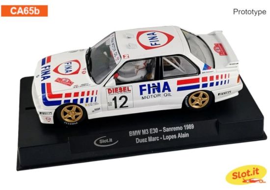 Slot.it 1/32, BMW M30 E30, Nr.12, Rally San Remo 1989, CA65B