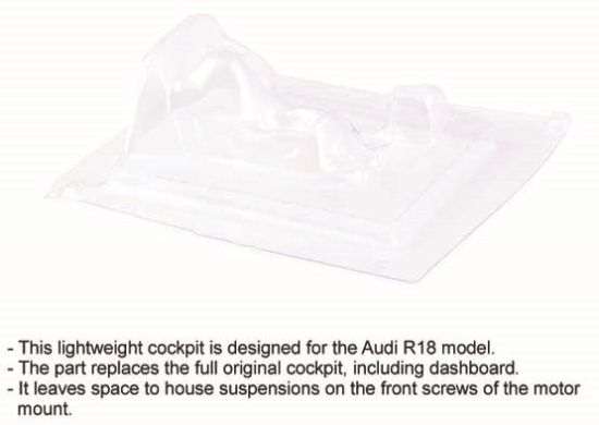 Slot.it, Audi R18, Leichtbau-Cockpit, CS24LX