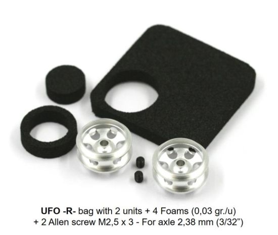 Sloting Plus, Magn.-Felge Ø15.9 x 8.5mm, UFO-R, 2 Stk.