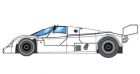 BRM 1/24, Porsche 962KH, Bausatz 'White Kit', BRM193