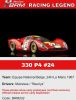 BRM 1/24, 330 P4, Nr.24, Le Mans 1967, BRM202