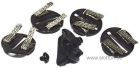 Scalextric, Leitkiel mit Aufsatz (rund), 1+4 Stk.
