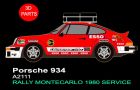 Fly 1/32, Porsche 934, Rallye Montecarlo Service 1980, A2111