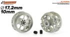 Scaleauto 1/32, Alu-Felge Ø17.2 x 10mm, 2 Stk., SC-4033D25