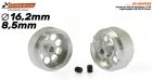 Scaleauto 1/32, Alu-Felge Ø16.2 x 8.5mm, 2 Stk., SC-4049F25
