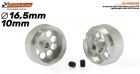 Scaleauto 1/32, Alu-Felge Ø16.5 x 10mm, 2 Stk., SC-4054D25