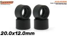Scaleauto, Reifen Ø20.0x12mm (30 Sh), 4 Stk., SC-4721SH30