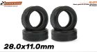 Scaleauto 1/24, Reifen Ø28 x 11mm, 4 Stk., SC-4771