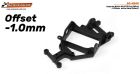 Scaleauto, Motorhalter RT-3 EVO AW, extra hart, Offset -1mm