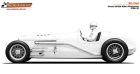 Scaleauto 1/24, Miller Offenhauser, 'White Kit', SC-7161